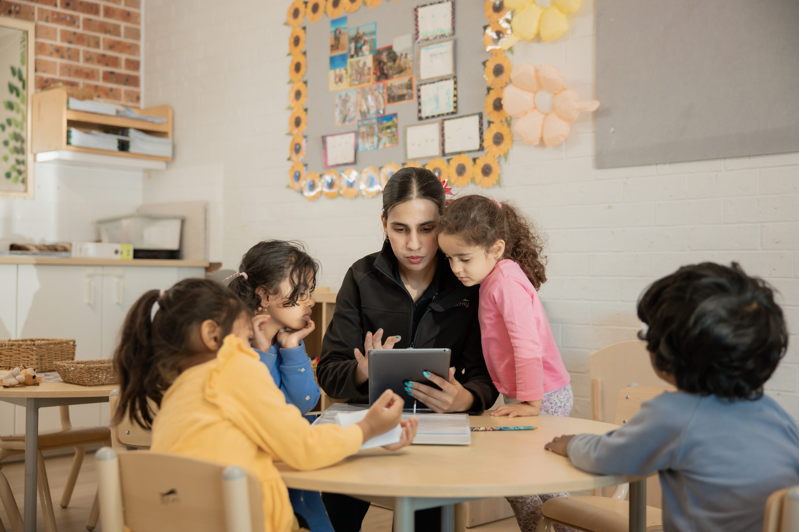 Preschool classroom learning at Over The Hills Academy