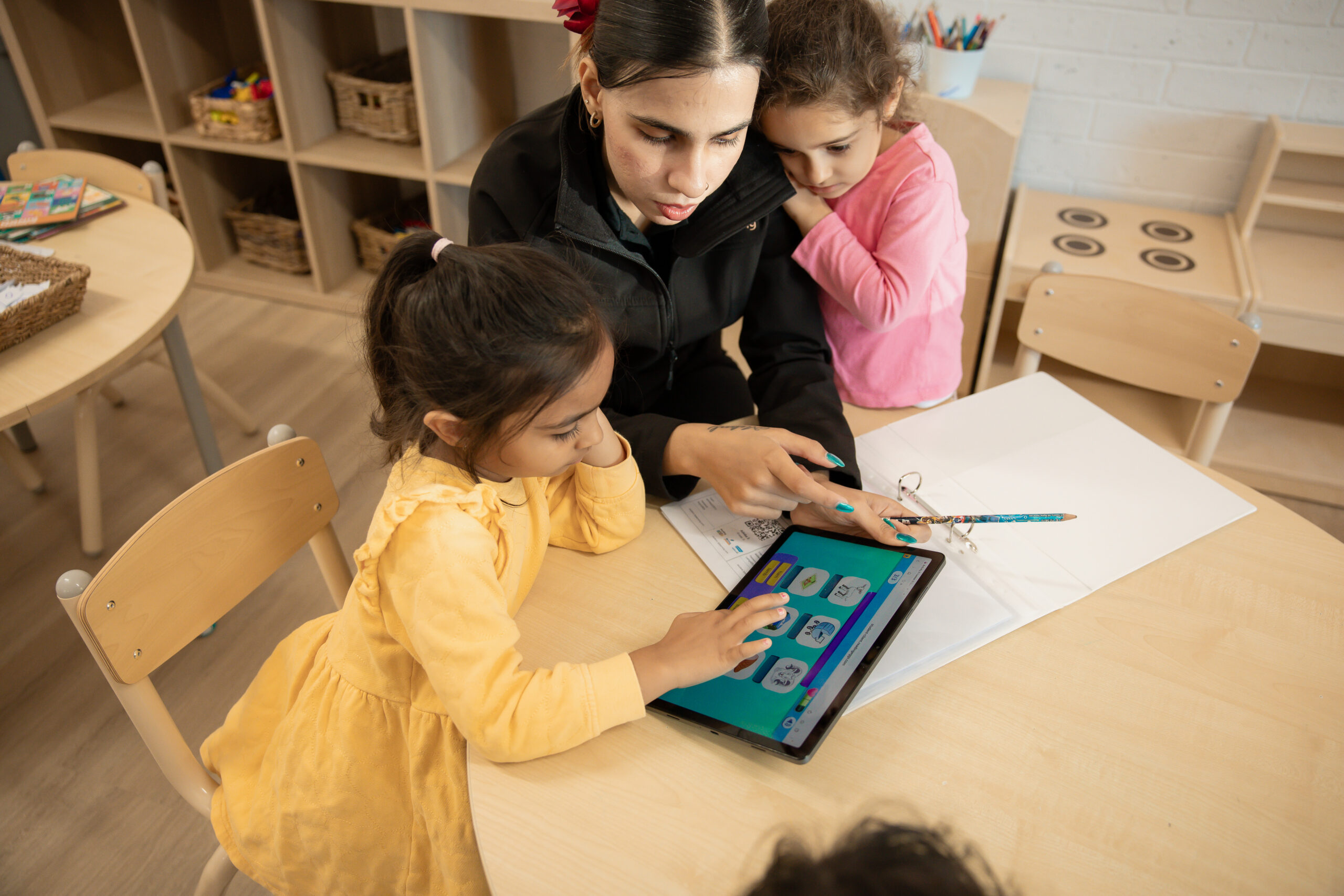 Preschool learning at Over The Hills Academy by educator